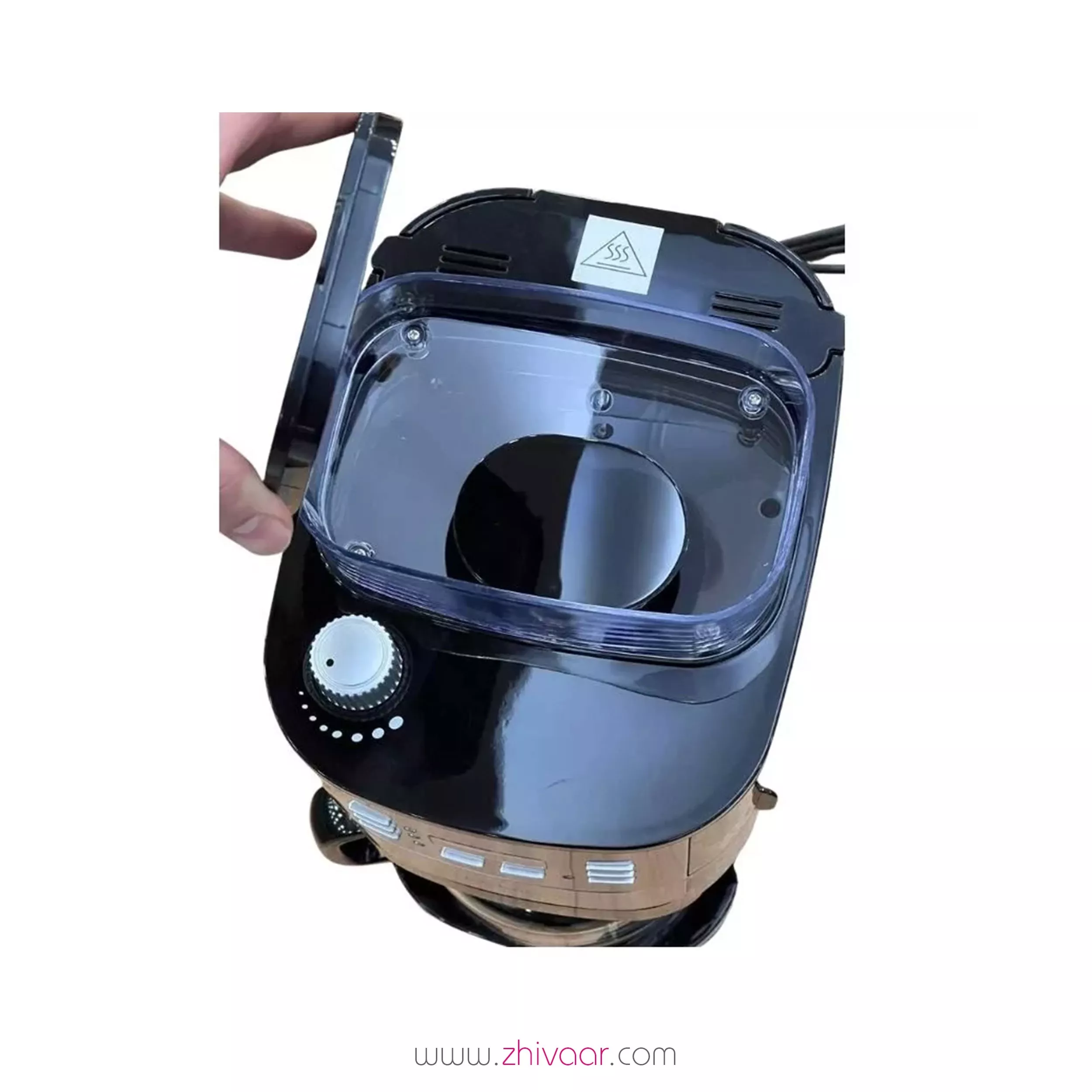 خرید قهوه ساز تکنو مدل TE-825 رنگ مشکي استيل - قهوه ساز تکنو مدل TE 825